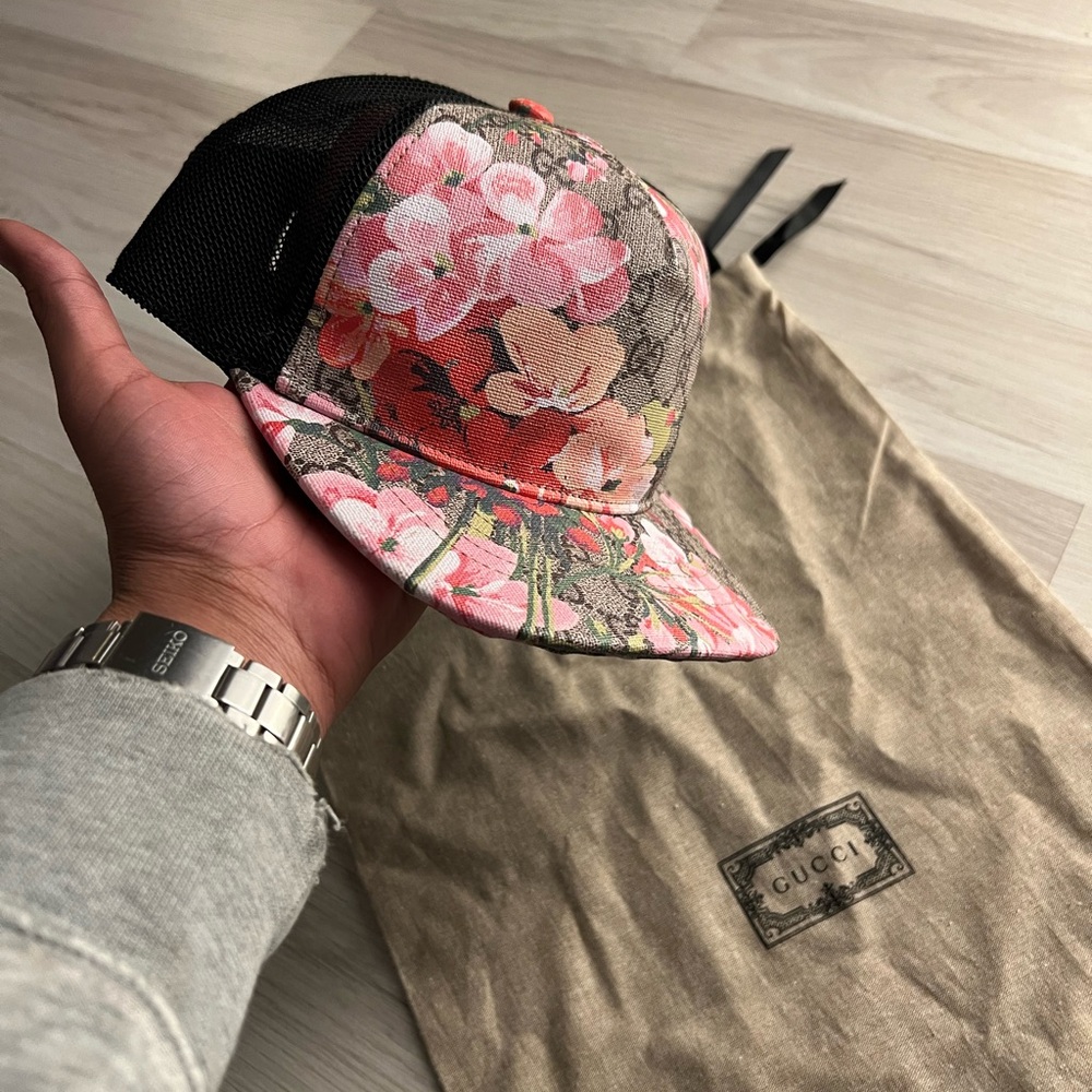 Gucci Pink Floral Cap